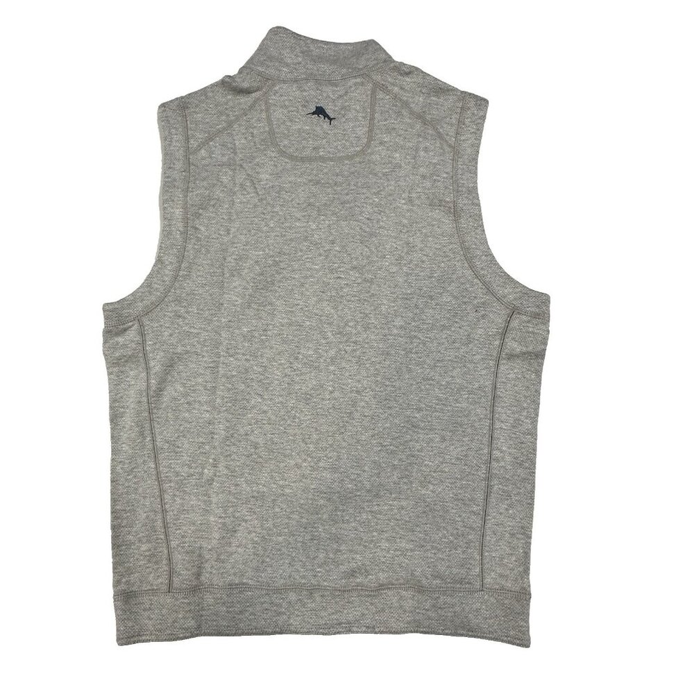 Tommy Bahama Men’s Small Reversible Vest Flipshore Full Zip Blue Gray Rockshade - Picture 5 of 10
